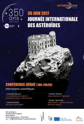 Poster Conférences Asteroid Day / 30 juin 2017