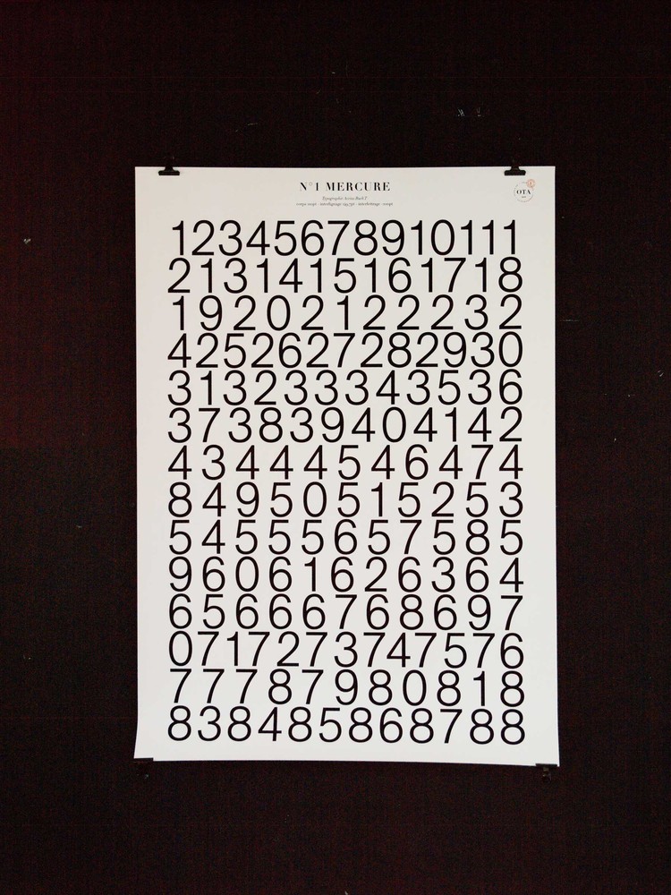 Affiches de révolution - série de 8 affiches typographiques N°1 Mercure, 88 jours