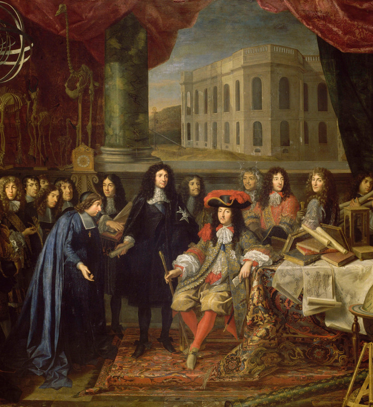 Présentation au roi de l'Académie des sciences – Testelin - droits : RMN/Grand Palais/Château de Versailles/Gérard Blot