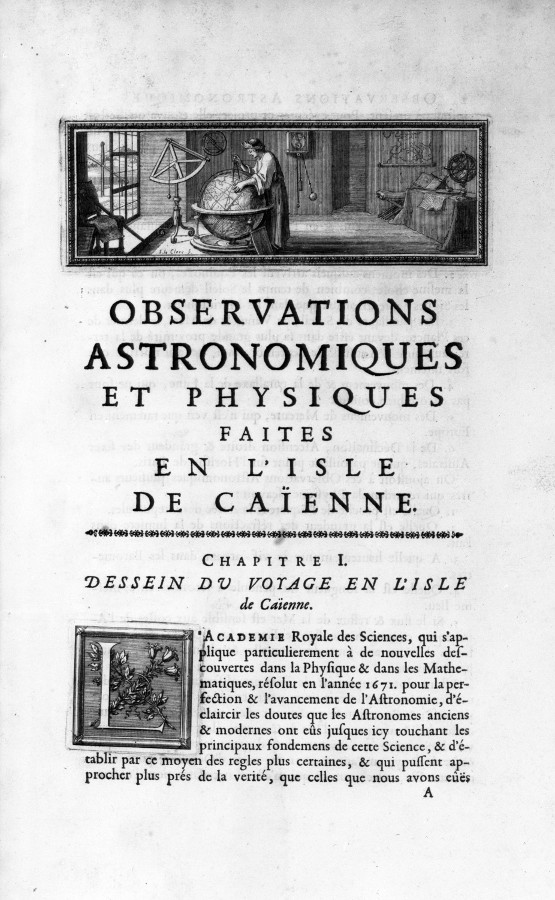 Mémoire sur les observations faites à Cayenne - droits : Observatoire de Paris