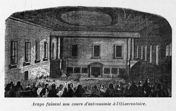 Arago faisant son cours d'astronomie à l'Observatoire, dans l'amphithéâtre - droits : Observatoire de Paris