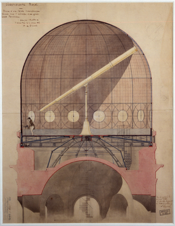 Coupole tournante pour l'installation de la lunette équatoriale - droits : Observatoire de Paris